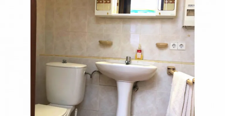 Baño con lavabo y sanitarios · Vista 19